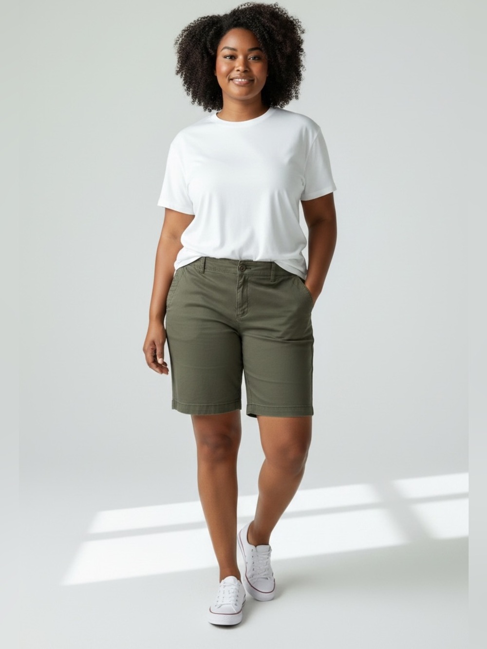 Gap for good  women’s olive  green 9 inch shorts in size 18